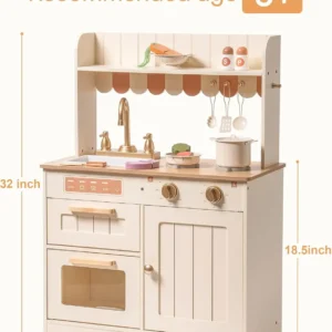 Wooden Kids Kitchen Playset