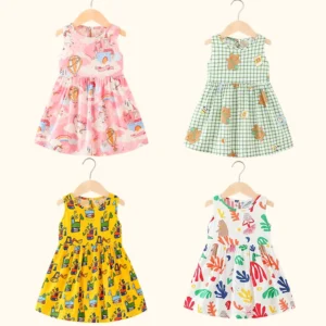 Sleeveless Flower Dresses
