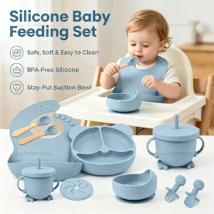 Safe Suction Silicone Training Tableware