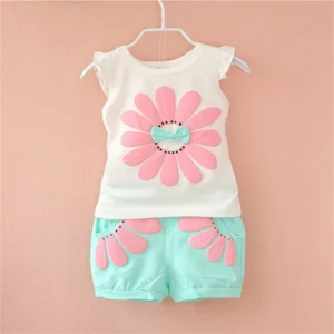 Flower Print Clothes Set