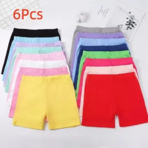 6Pcs New Girls  Soft Shorts